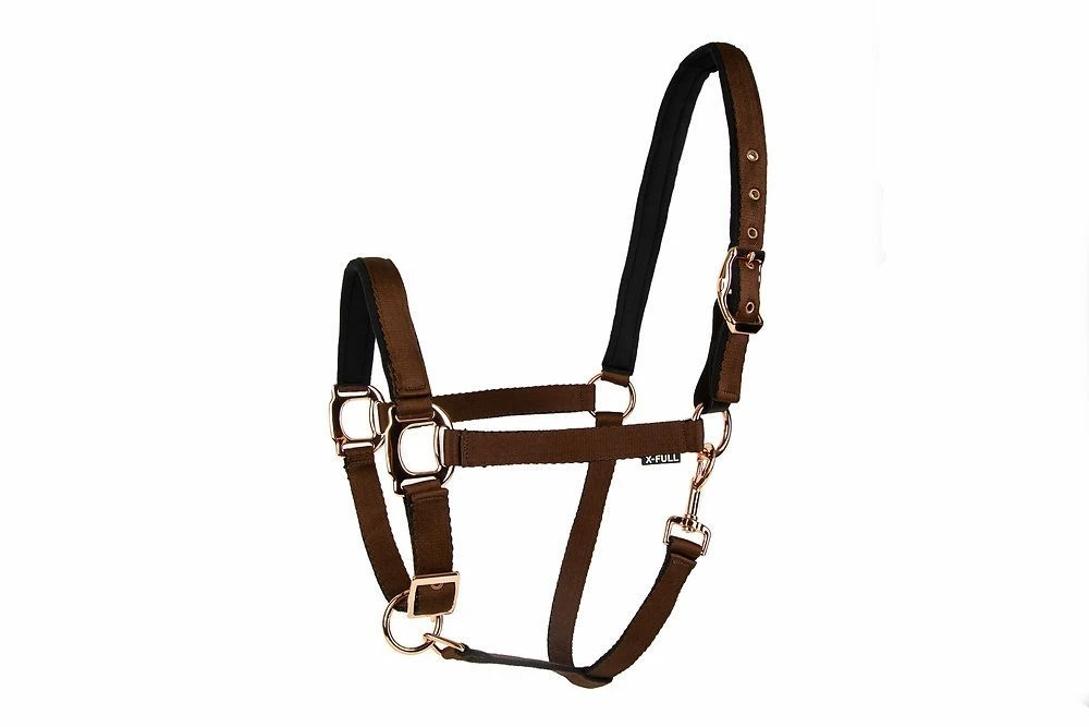 LÉTTIA Rosegold Halter Dark Brown Breakaway 2 LÉTTIA Rosegold Halter Dark Brown Breakaway