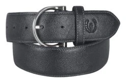 Kerrits® Woodstock Pebbled Leather Belt 11 Kerrits® Woodstock Pebbled Leather Belt -Equestrian Equipment Store 30462 woodstockleatherbelt obsidian 01