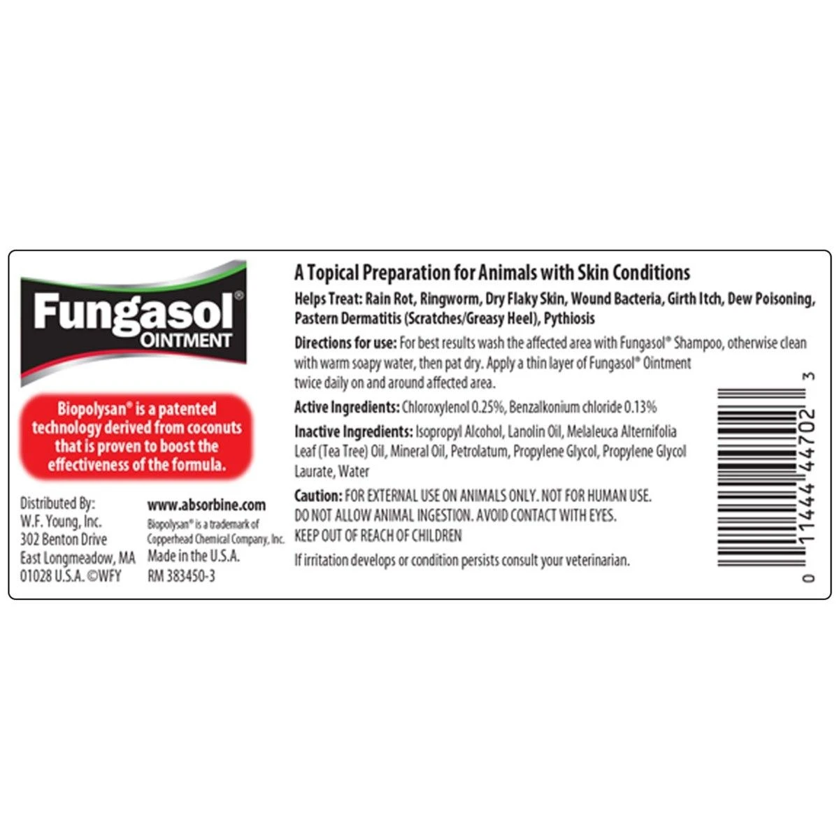 Absorbine® Fungasol® Ointment 13oz 4 Absorbine® Fungasol® Ointment 13oz - Image 2