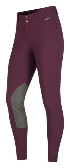 Kerrits® Crossover II Knee Patch Breeches 7 Kerrits® Crossover II Knee Patch Breeches -Equestrian Equipment Store 50405 crossoveriikneepatchbreech raisin 03 1