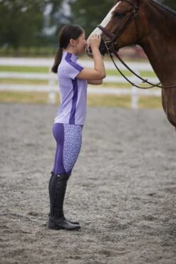 Kerrits® Kids Performance Knee Patch Tight -Equestrian Equipment Store 60283 kidsalwayscoolicefilssshirt 60500 kidskpperfomancetight 003