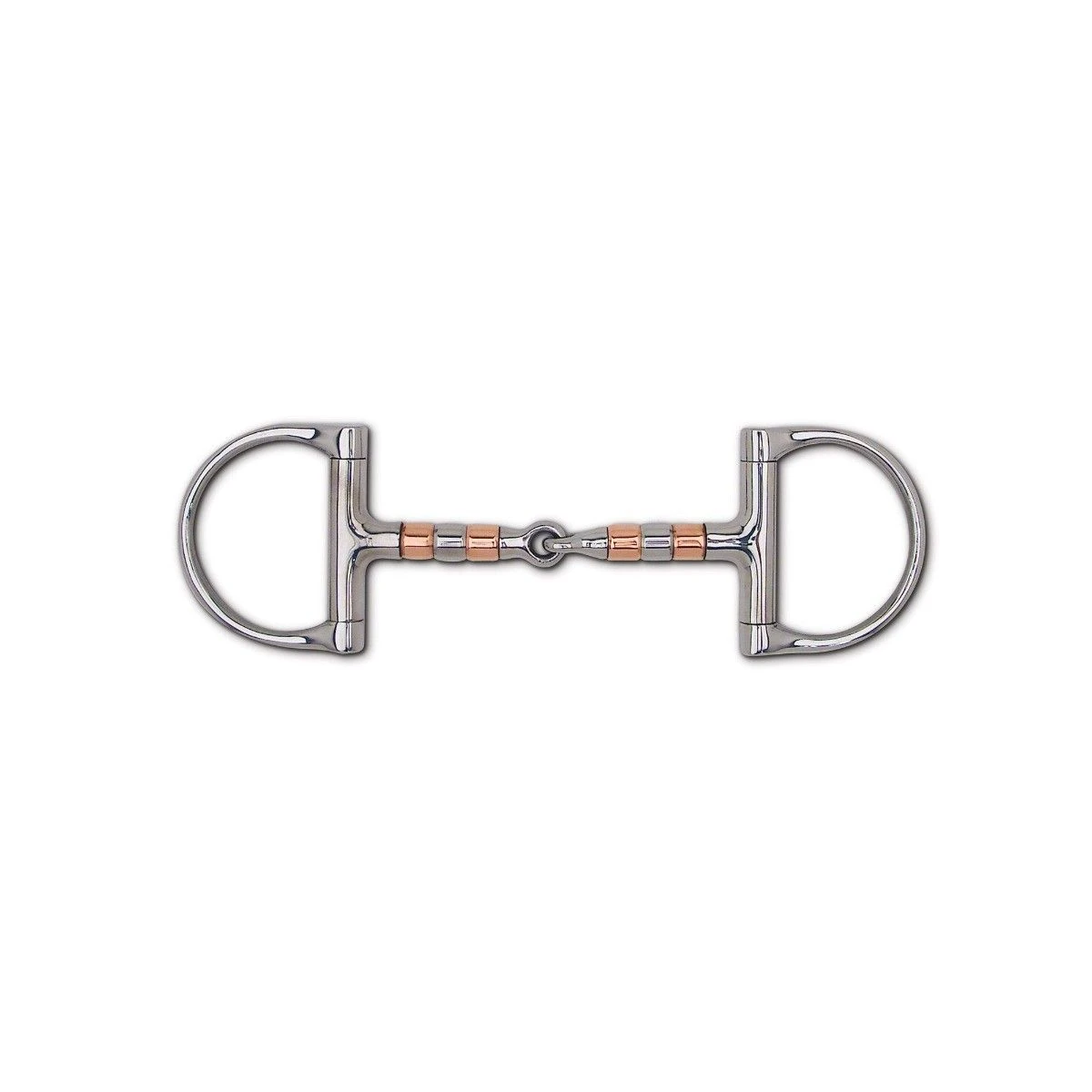 Copper & Stainless Steel Roller Snaffle Racing Dee 3 Copper & Stainless Steel Roller Snaffle Racing Dee
