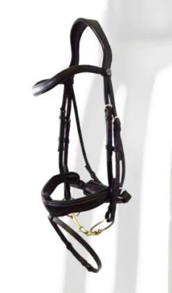 Antares Signature Dressage Bridle Flash Noseband W/ Crank