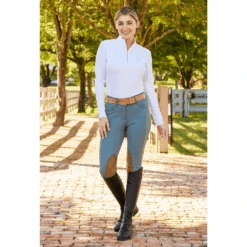 RJ Classics Ladies Anna Mid-Rise Front Zip Breech 15 RJ Classics Ladies Anna Mid-Rise Front Zip Breech -Equestrian Equipment Store gulf anna dusty sage