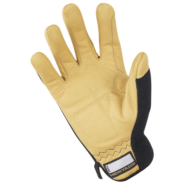 Heritage Stable Work Glove Black/Tan 4 Heritage Stable Work Glove Black/Tan - Image 2