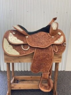 Circle Y Star Gazer Show Saddle 16" Full -Equestrian Equipment Store img 1885 1