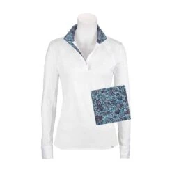 RJ Classics Ladies Maddie 37.5 Show Shirt 16 RJ Classics Ladies Maddie 37.5 Show Shirt -Equestrian Equipment Store maddie md500jj blue paisley swatch