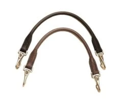 Tory Leather Rolled Grab Strap With Snaps